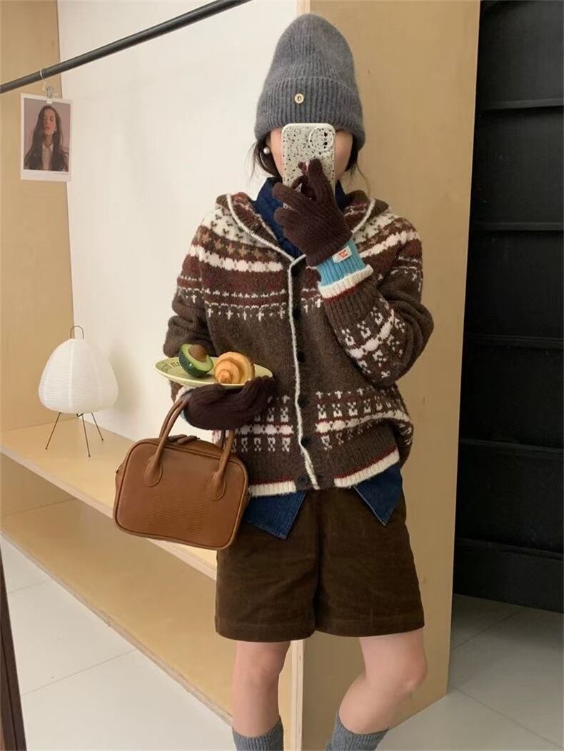 【outer】ニットカーデ　M25984