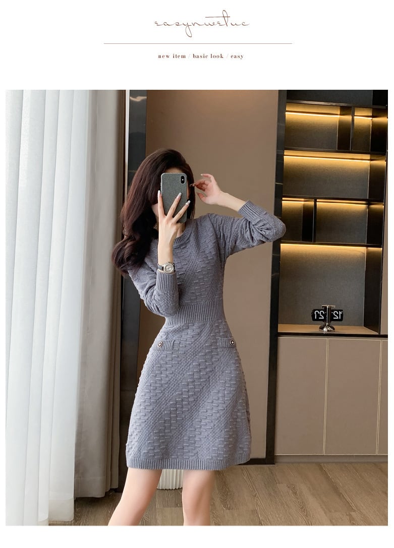 【dress】ニットワンピース　M25485