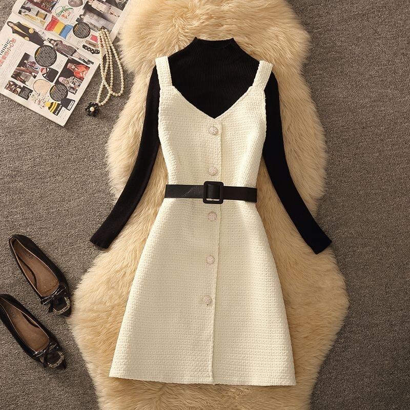 【dress】ツイードキャミワンピース　N2259