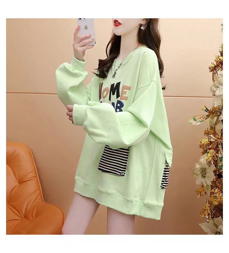 【tops】クルーネックパーカー　M18556