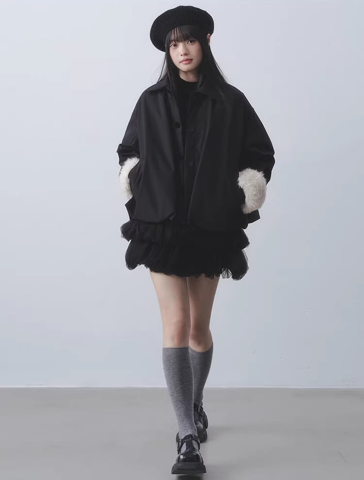 【dress】チュールドッキングティアードワンピース Q7964