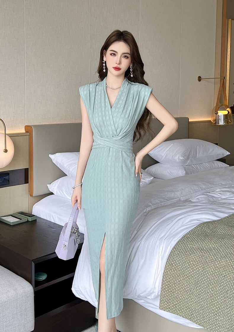 【dress】スリットワンピース　M24279