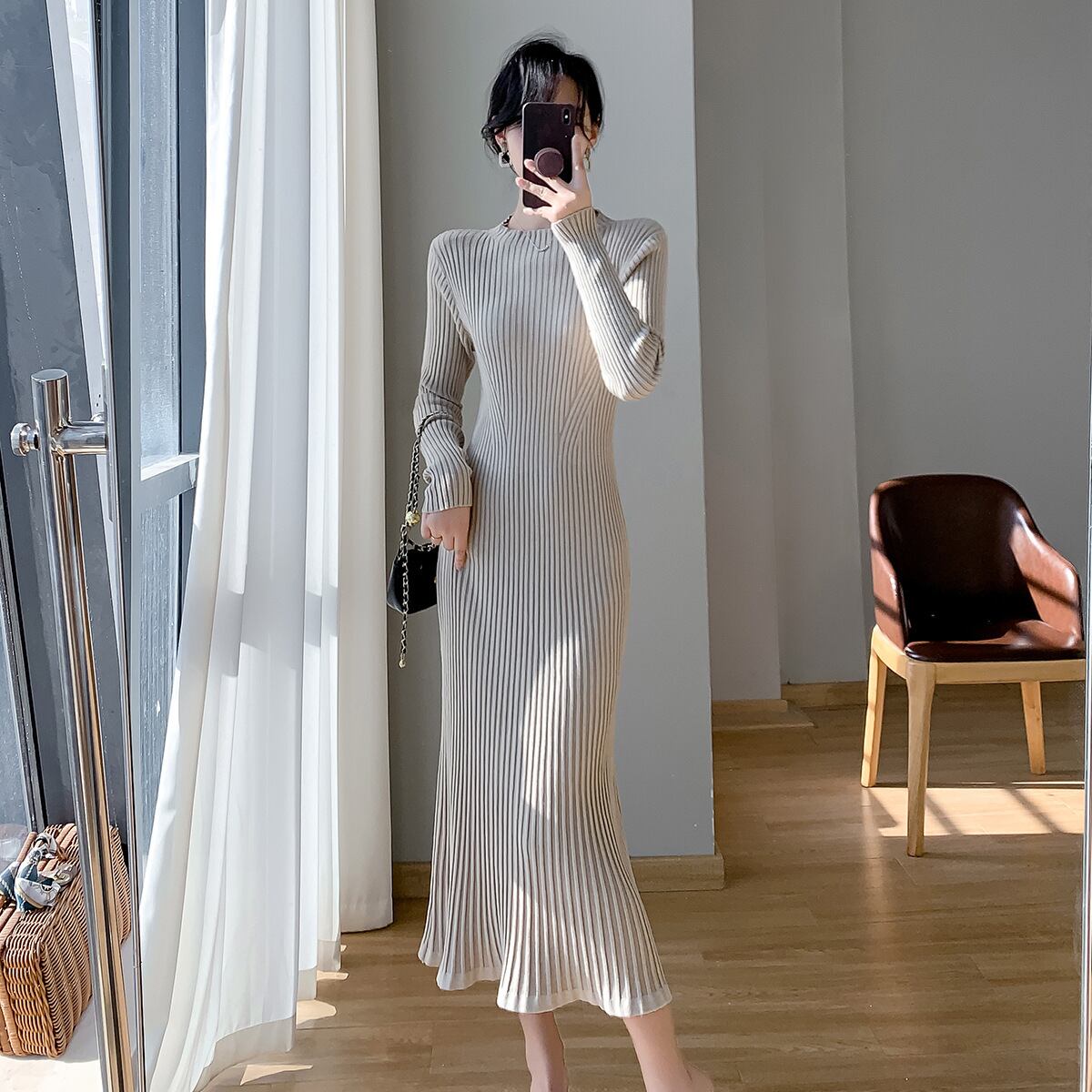 【dress】ニットワンピース　M18482