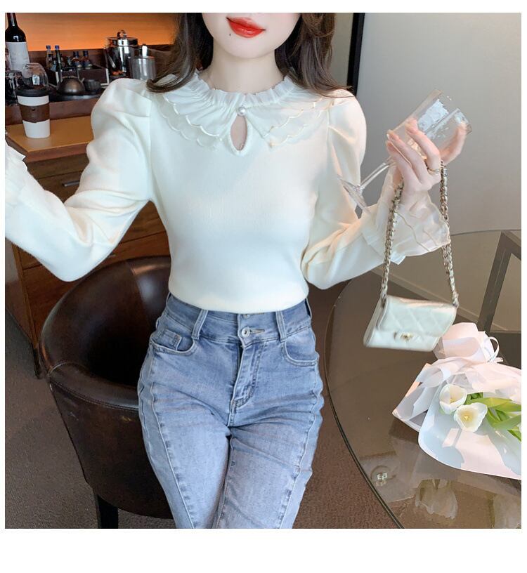 【tops】レースニットトップス　M18850