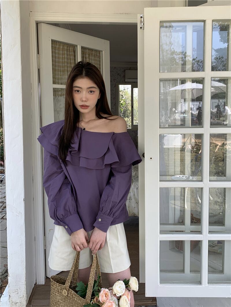 【tops】フリルブラウスG20469