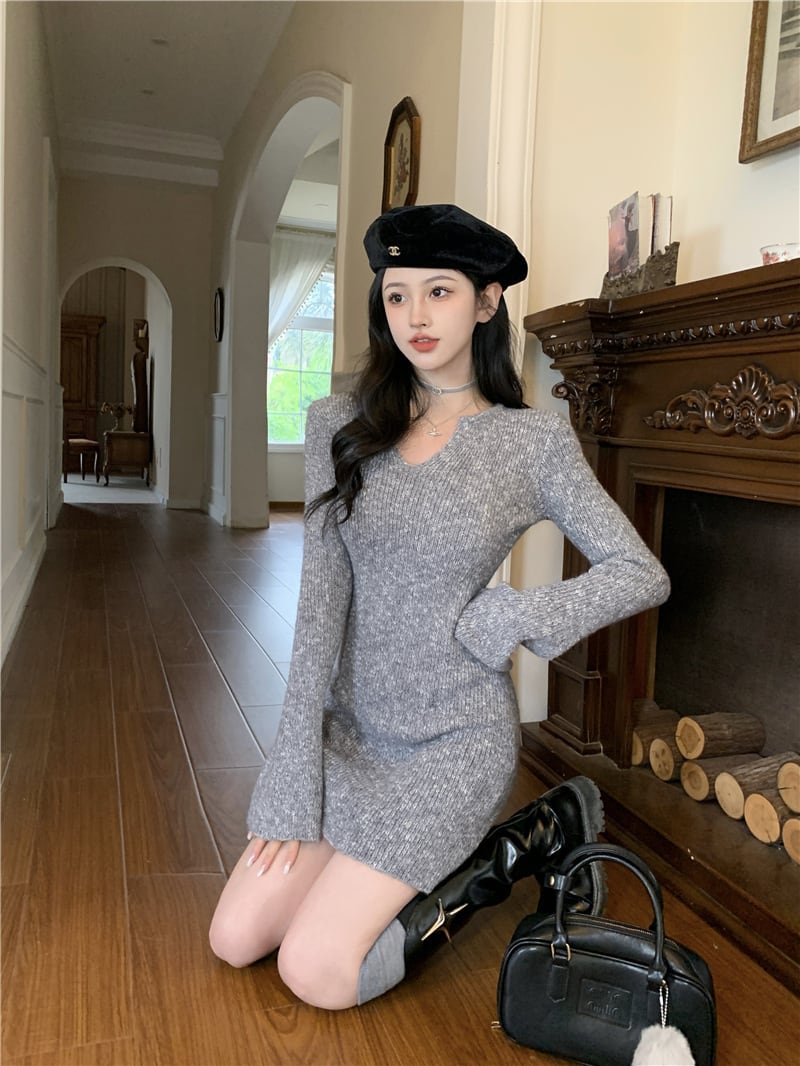 【dress】ニットワンピース　M27736