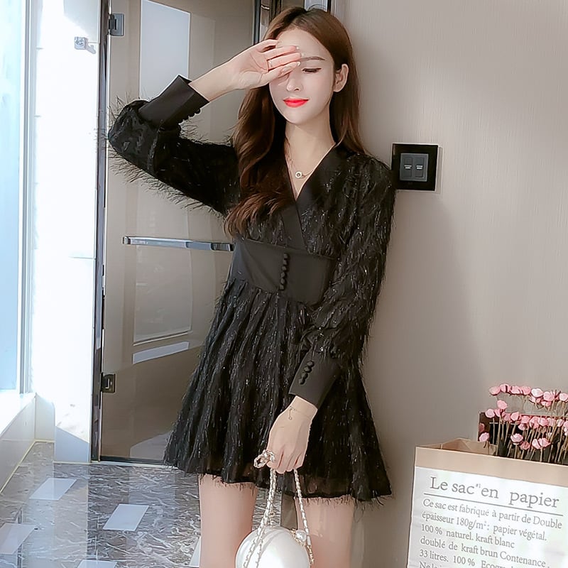 【dress】デートワンピース　　M25354