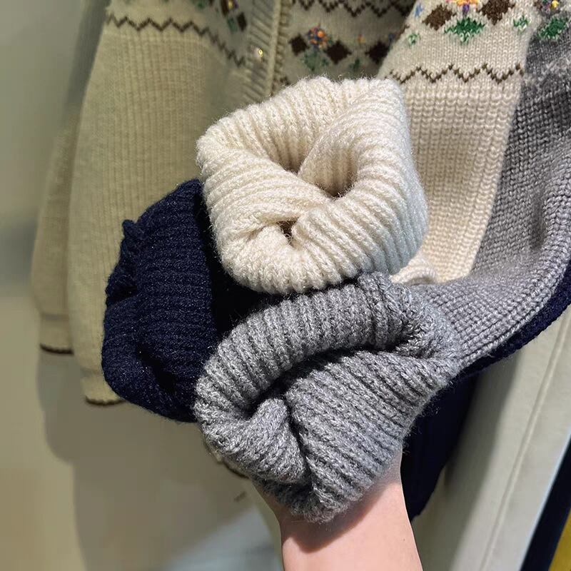 【outer】刺繍ニットカーデ　M29045