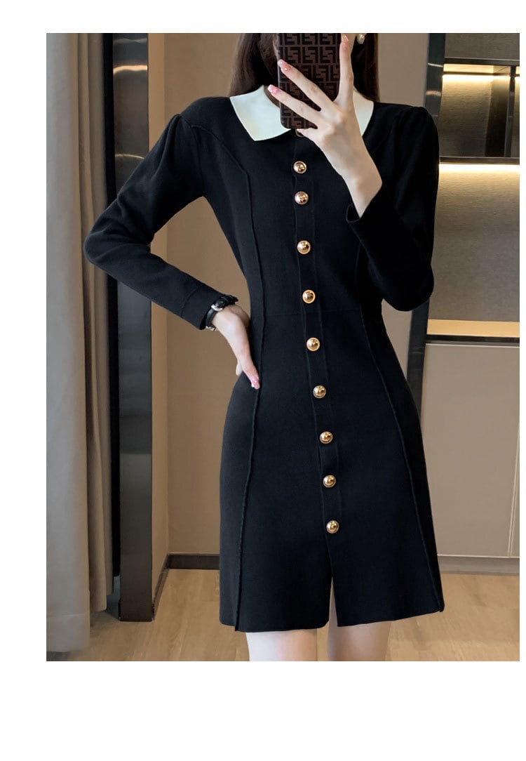 【dress】ニットワンピース　M25426