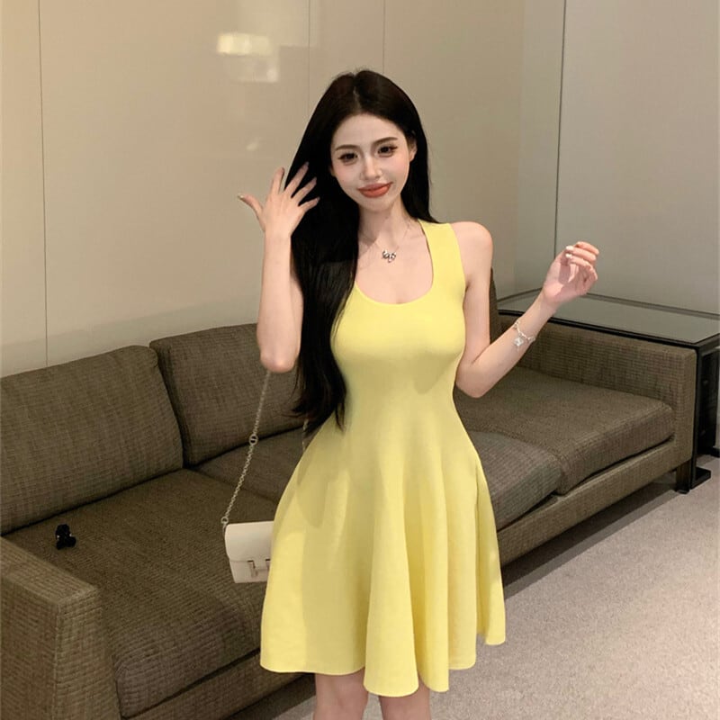 【dress】ノースリーブニットワンピース　M24696