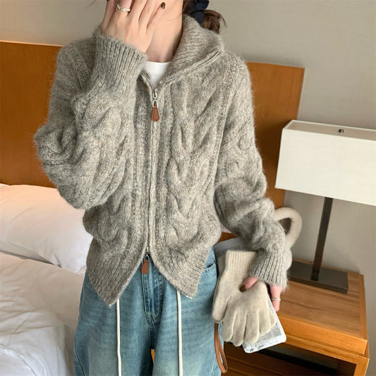 【outer】Wジップニットカーデ　M27741