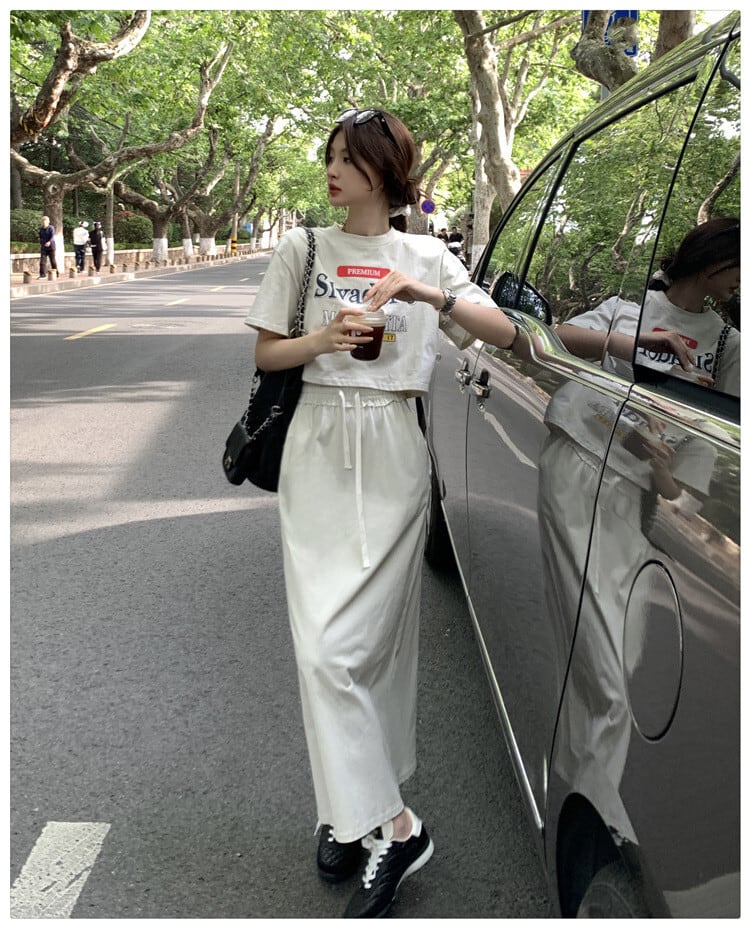 【set】Tシャツ×スカートセット　M24649