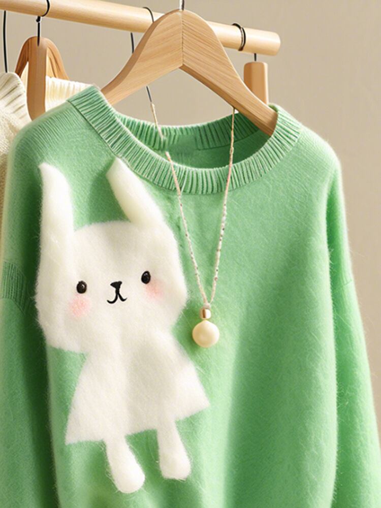 【tops】カートゥーンニットセーター　M29105