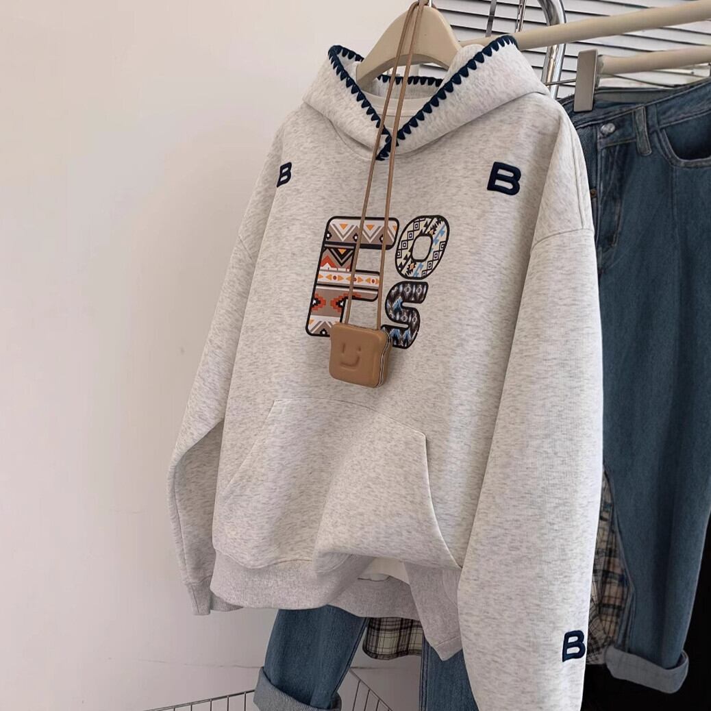 【tops】裹起毛フーディーパーカー　M28979