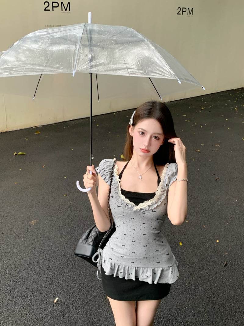 【dress】切り替えワンピース　M24478