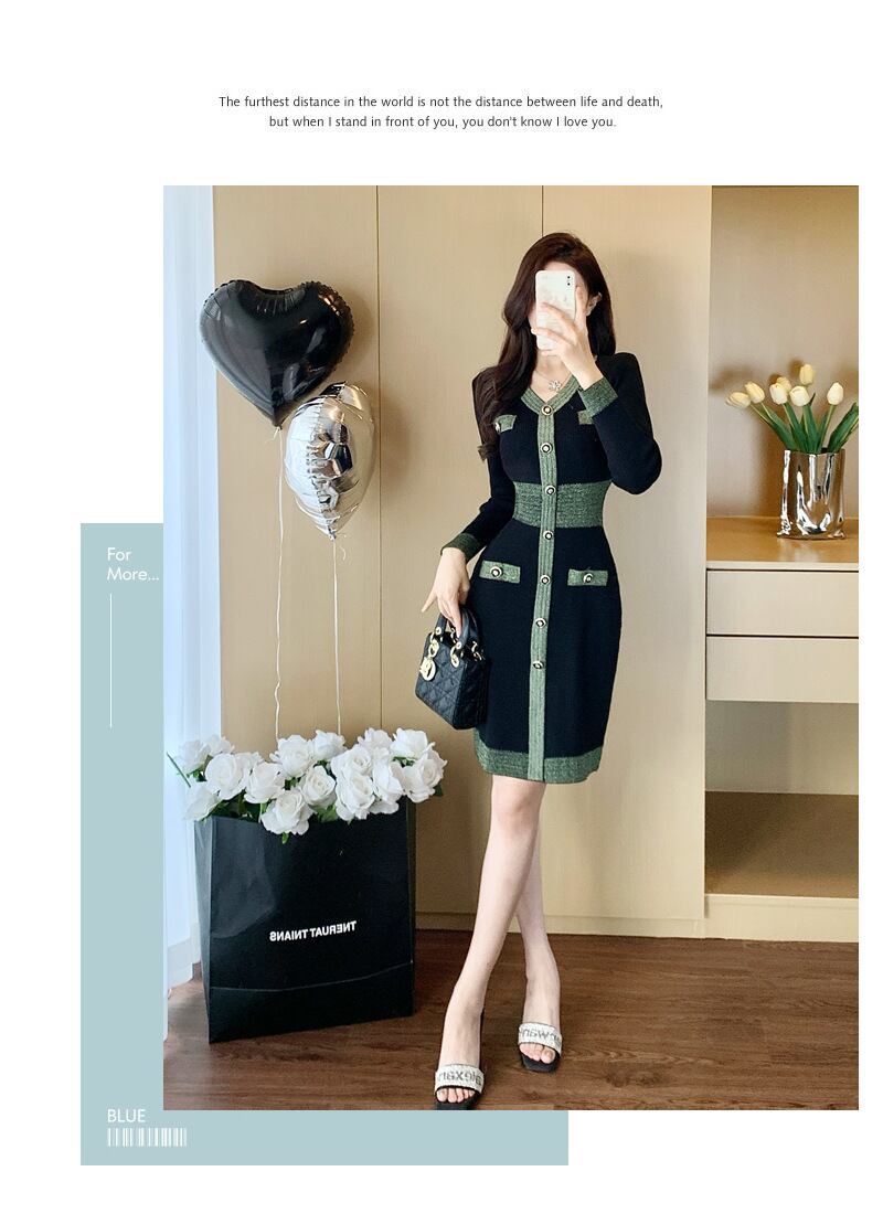 【dress】ニットワンピース　M28392