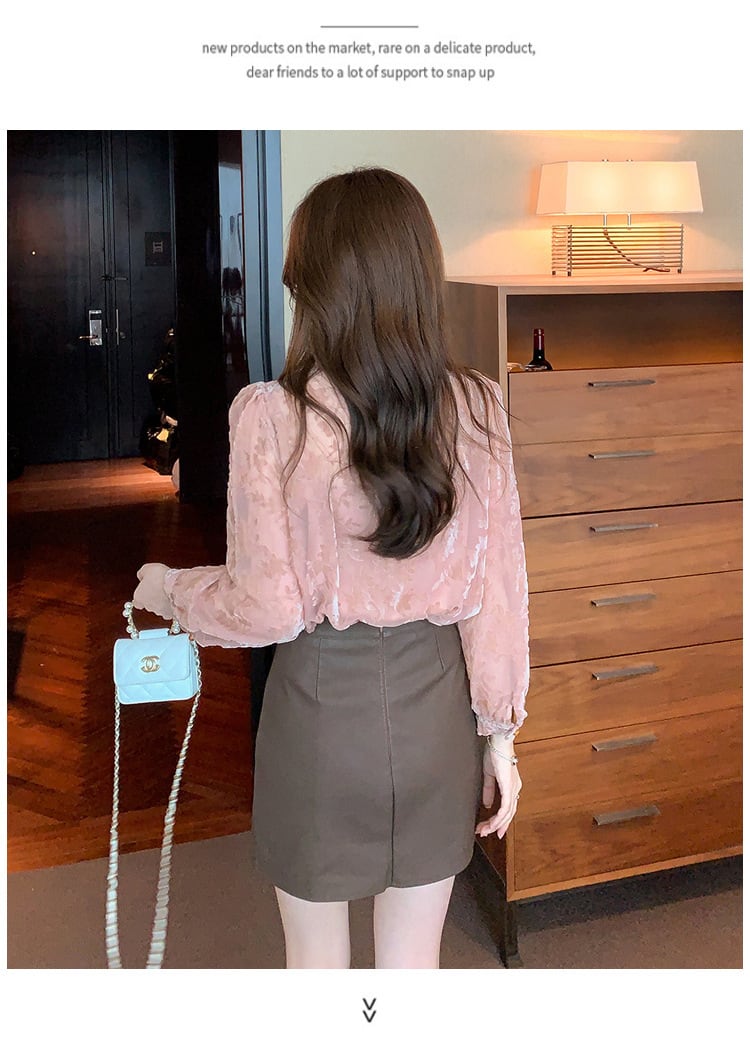【tops】シャツブラウス　M29450
