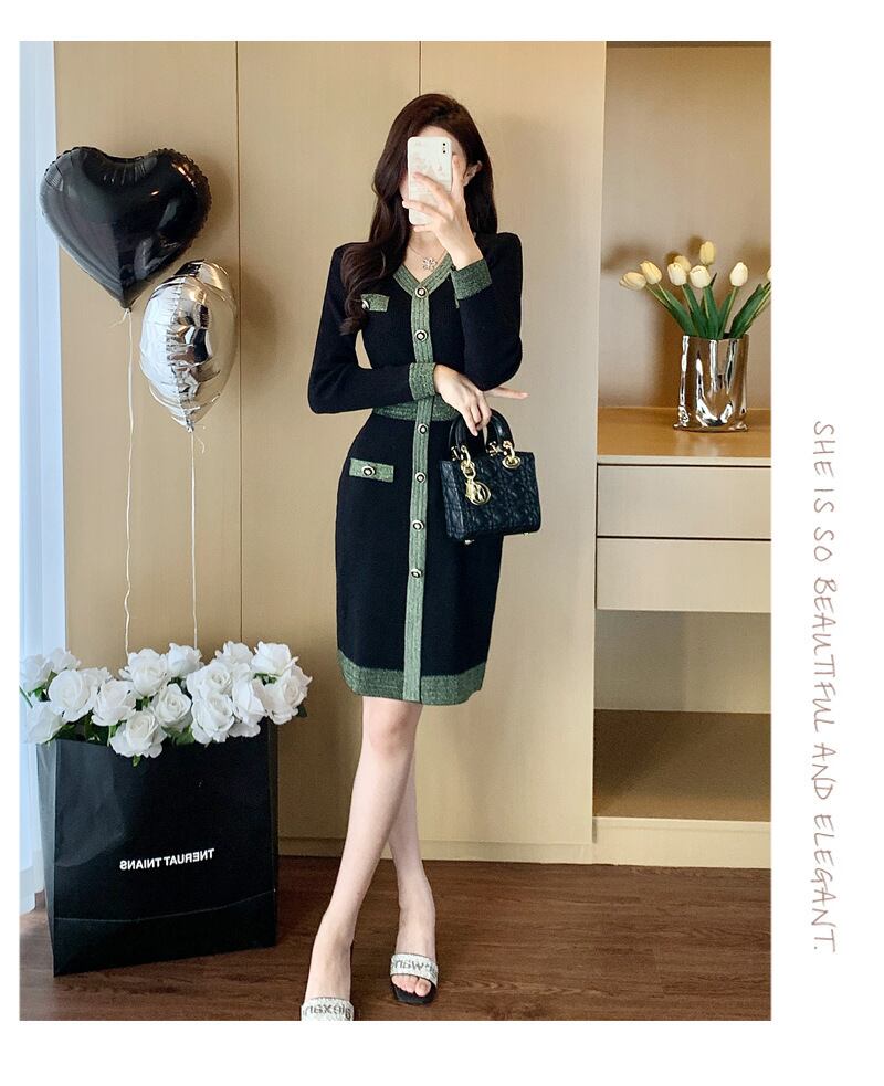 【dress】ニットワンピース　M28392