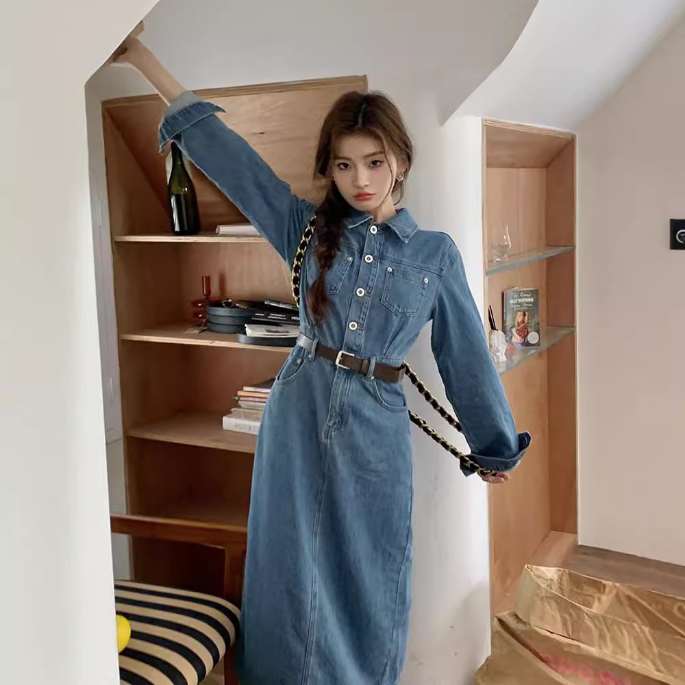 【dress】デニムワンピース　M25503