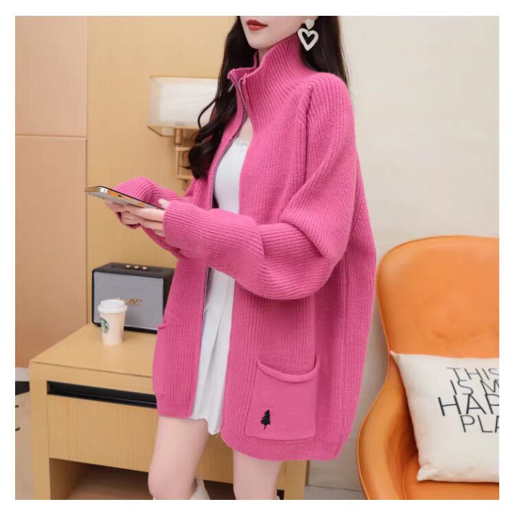 【outer】ファスナーニットカーデ　M27547