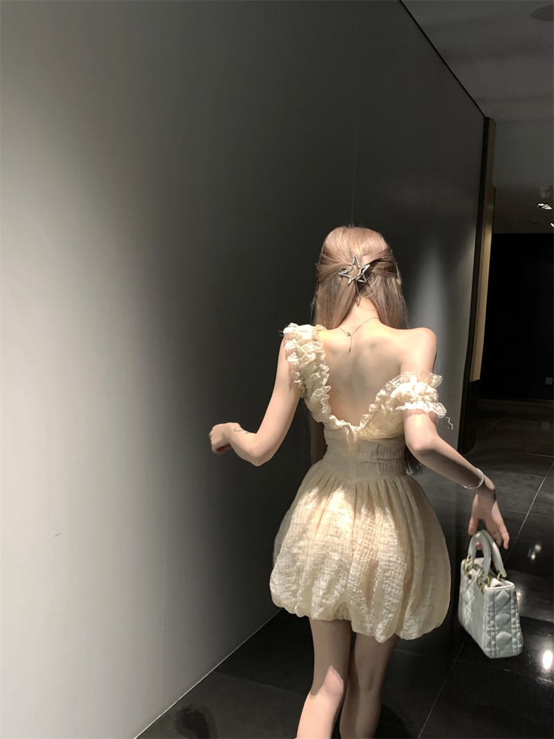 【dress】フリルデートワンピース　M30069