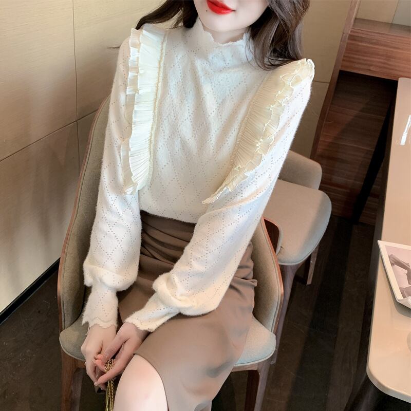 【tops】レースシャツトップス　M28658