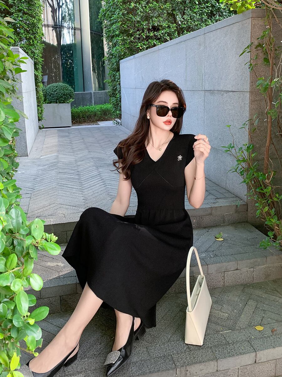 【dress】薄手ニットワンピース　M29750