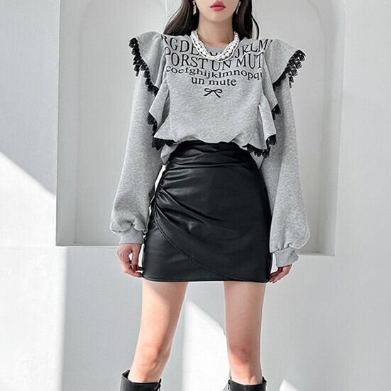 【tops】フリルプルオーバー　M27391