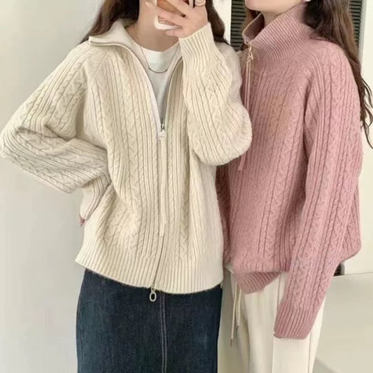 【outer】Wジップニットカーデ　M25945