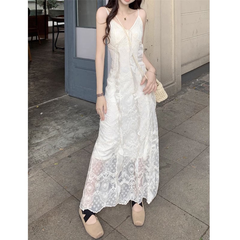 【dress】レースキャミワンピース　M25154