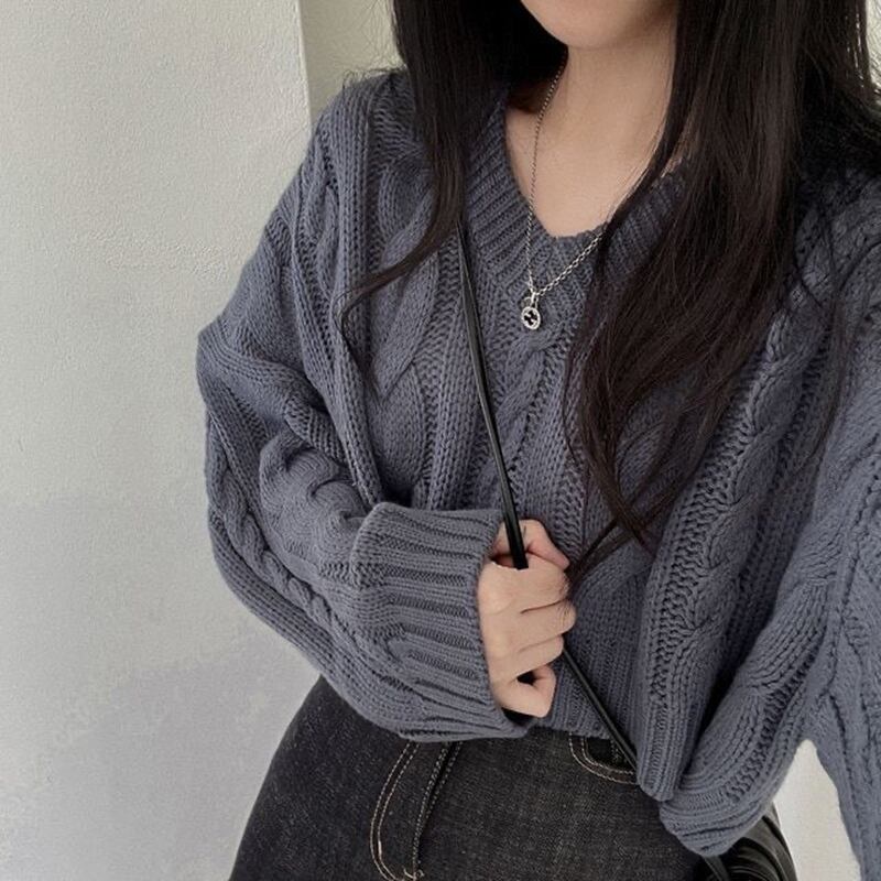 【tops】Vネックニットセーター　M26907