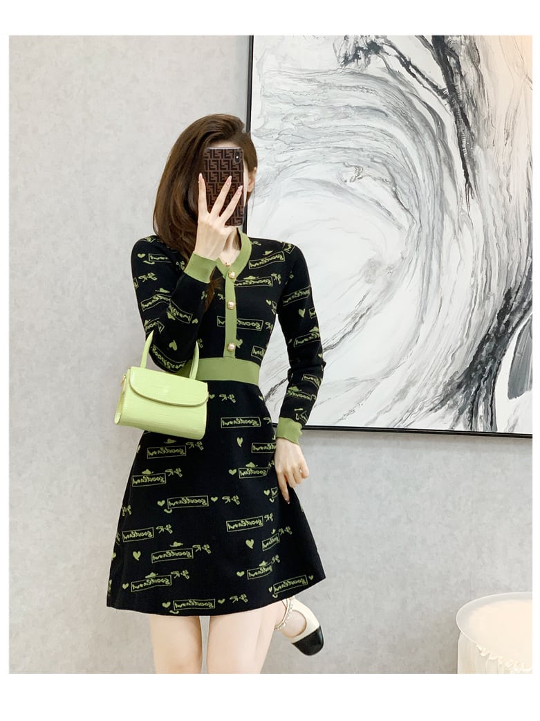 【dress】ニットワンピース　M25511