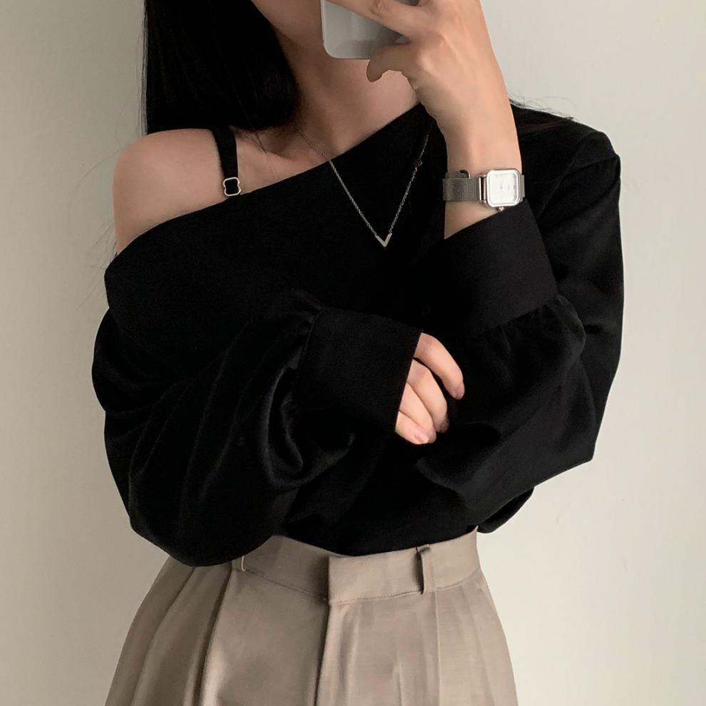 【tops】オフショルダートップス　M25763