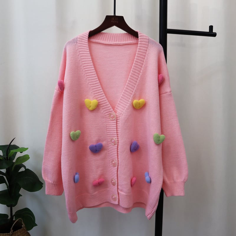 【outer】Vネックニットカーデ　M26029