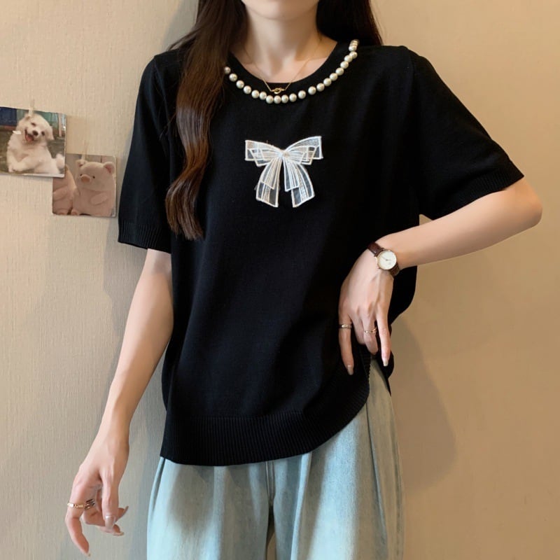 【tops】半袖ニットTシャツG21047