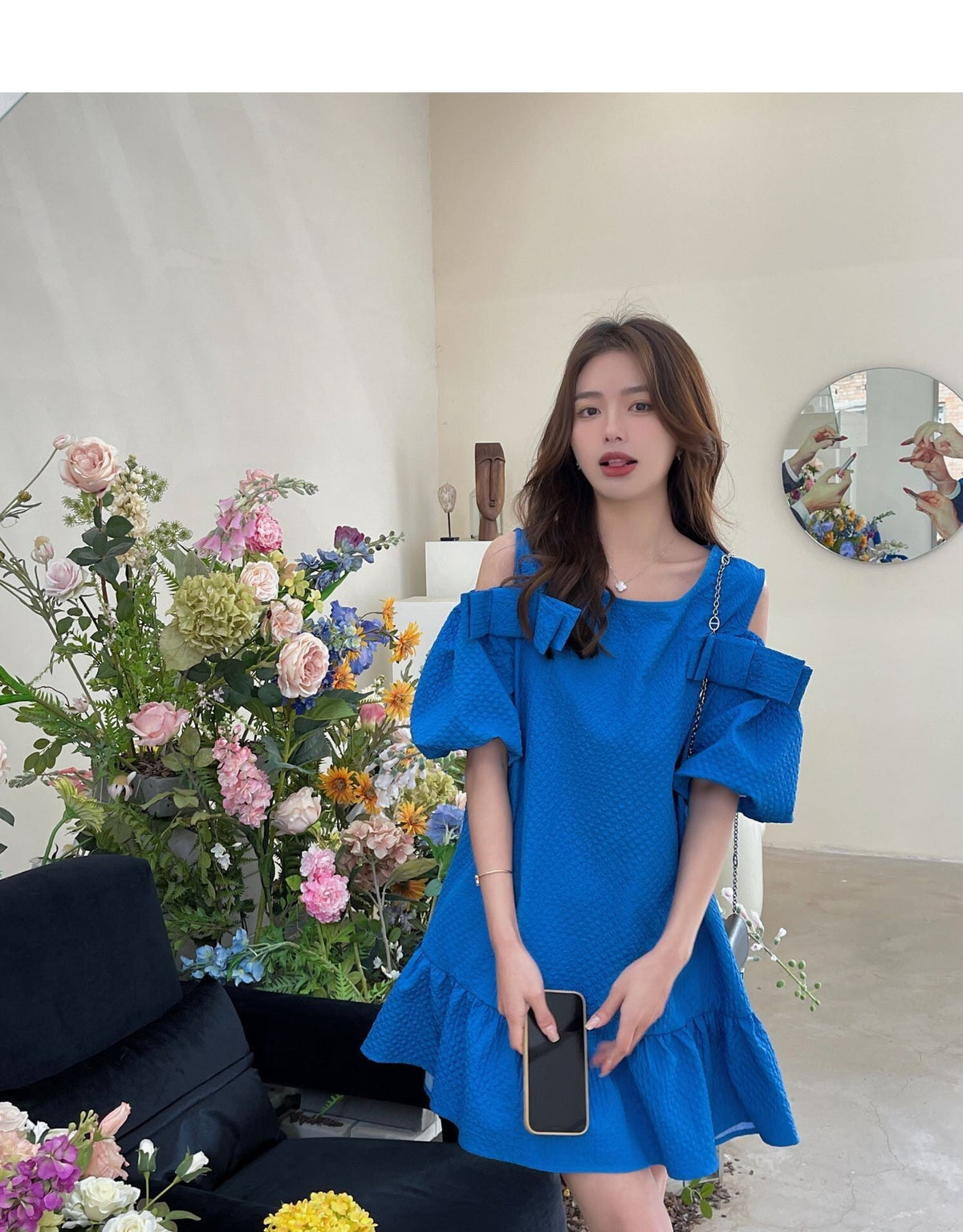 【dress】オフショルダーワンピース　M24571