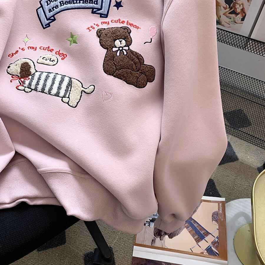 【tops】裹起毛プルオーバー　M28971