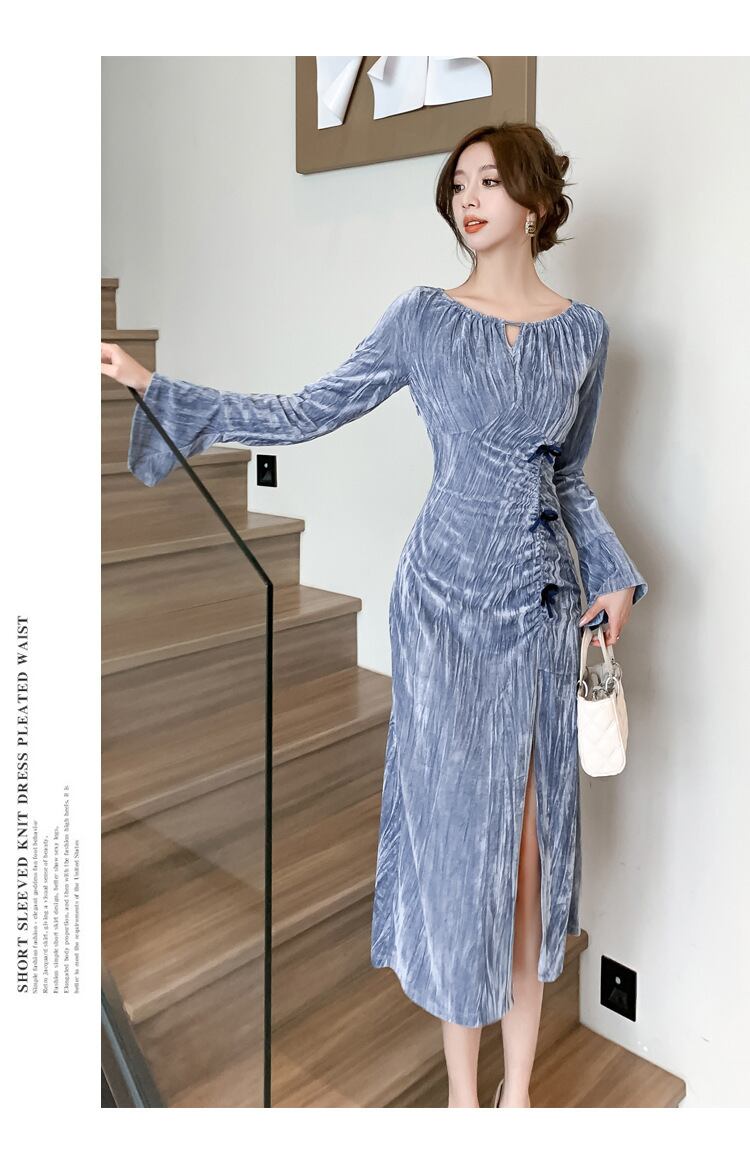 【dress】スリットワンピース　M28544
