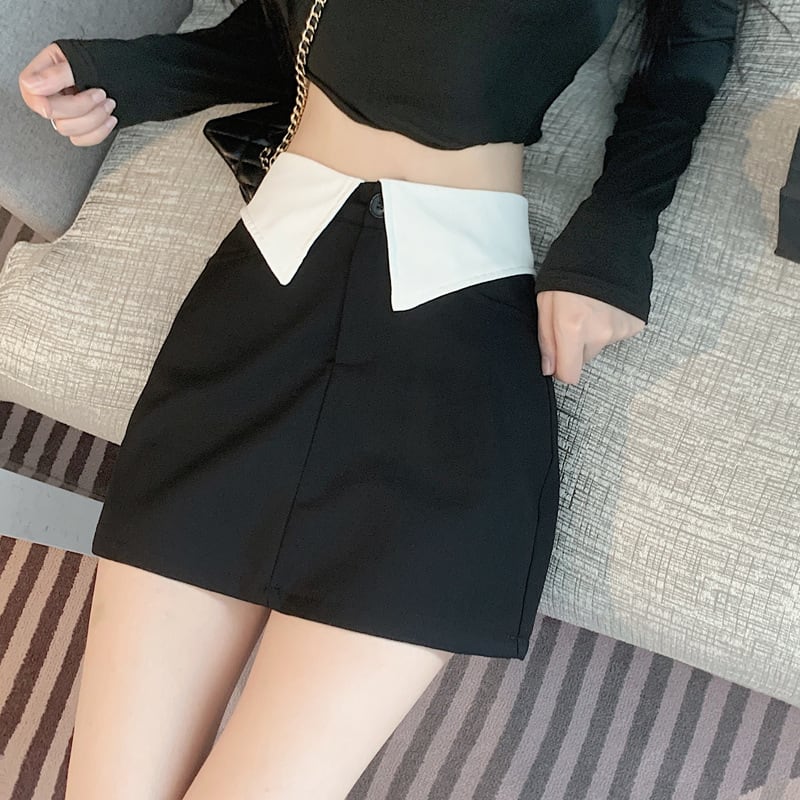 【bottoms】スーツAラインスカートG20944