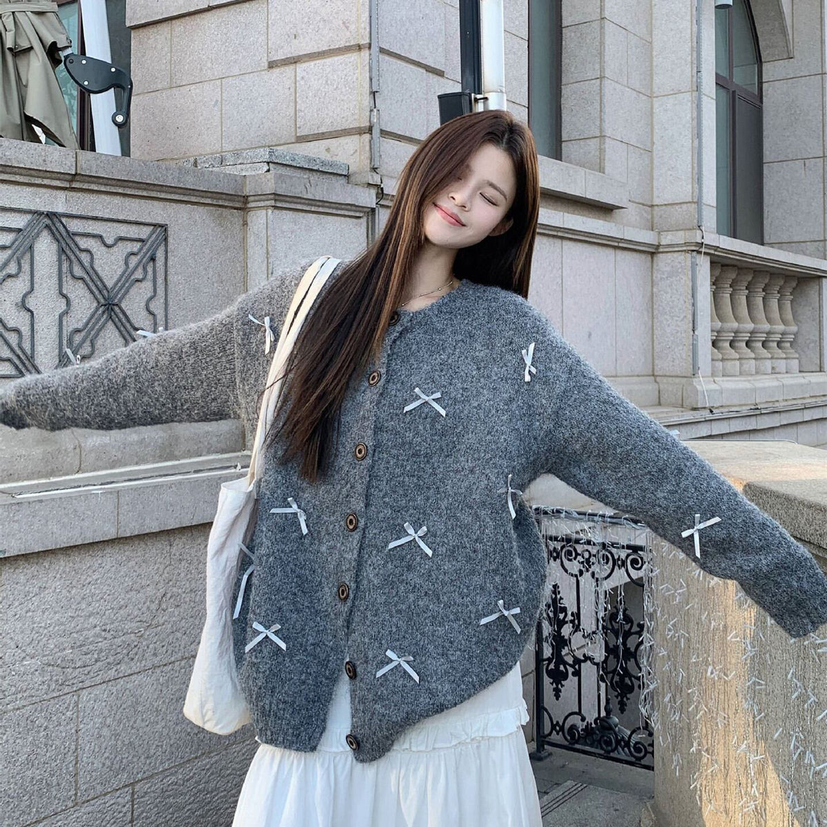 【outer】ニットカーデ　M27985