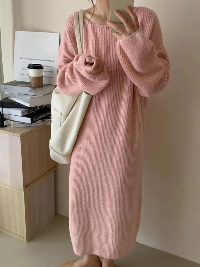 【dress】ニットワンピース　M25568