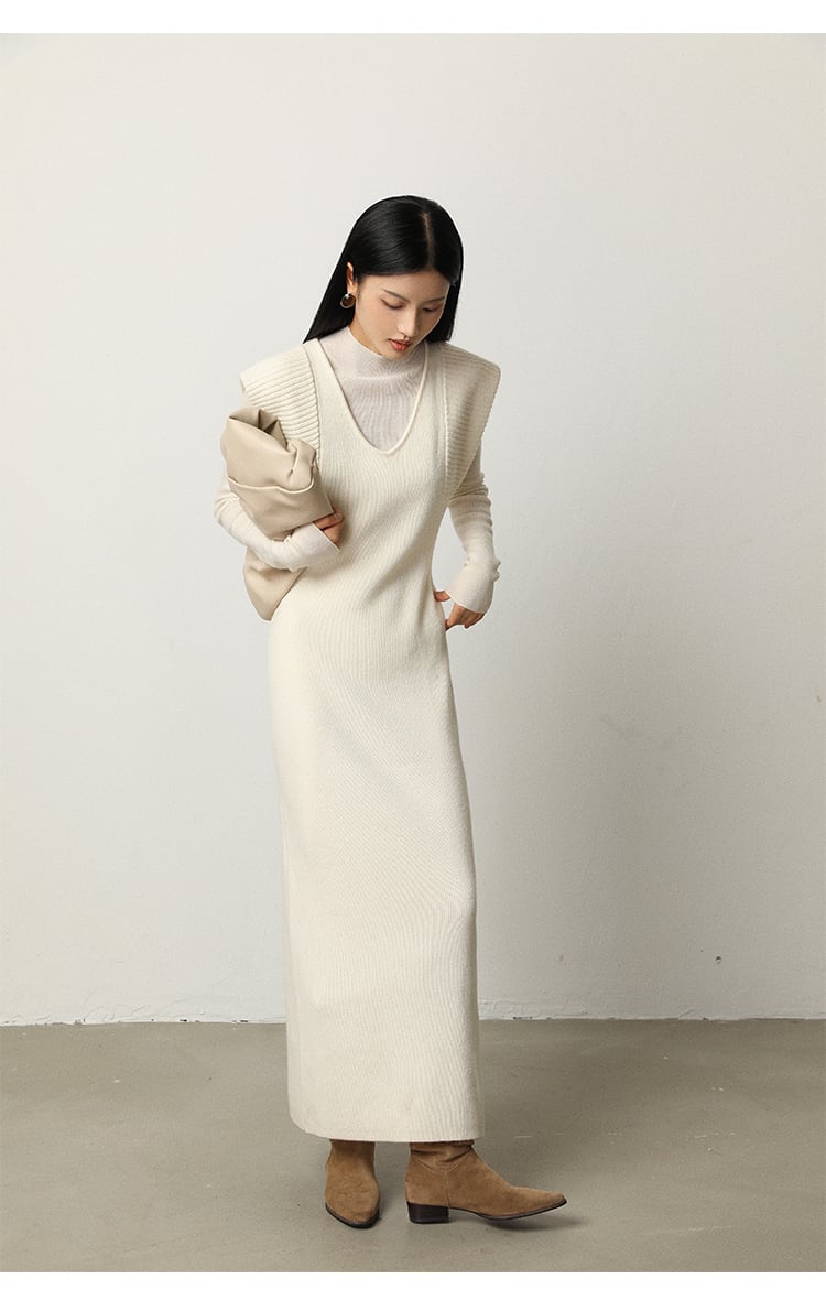 【dress】ノースリーブニットワンピース　N2809