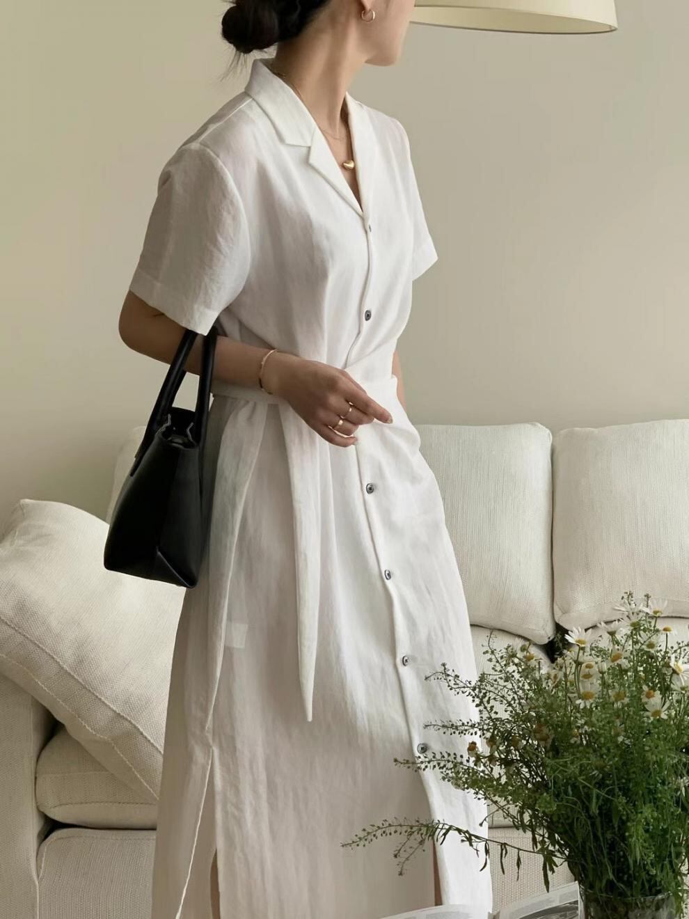 【dress】レトロシャツワンピース G20072