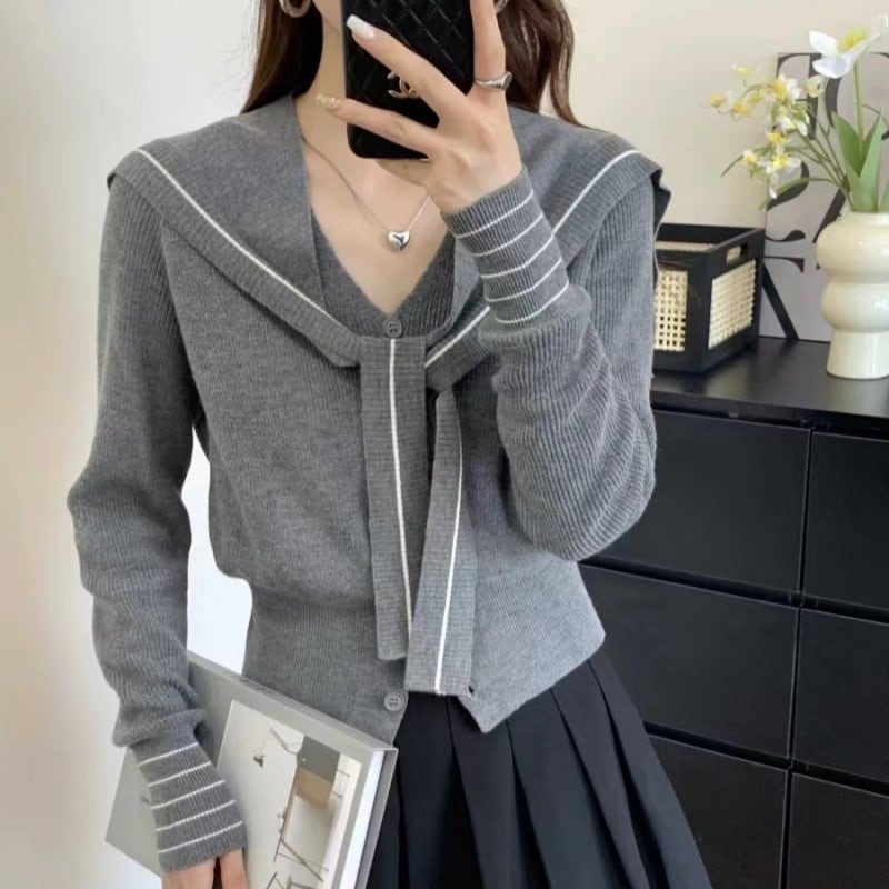 【outer】ニットカーデ　M27189