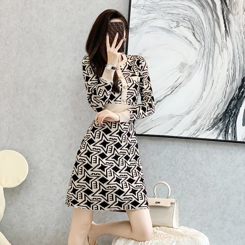 【dress】ニットワンピース　M25508