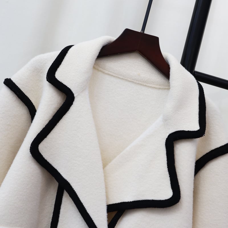 【outer】Vネックショートコート　M27779