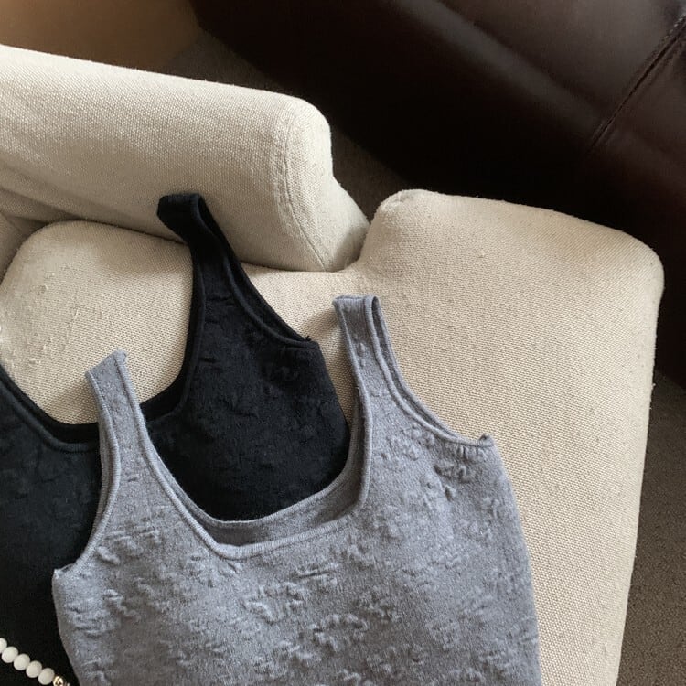 【tops】ニットキャミソール　M25469