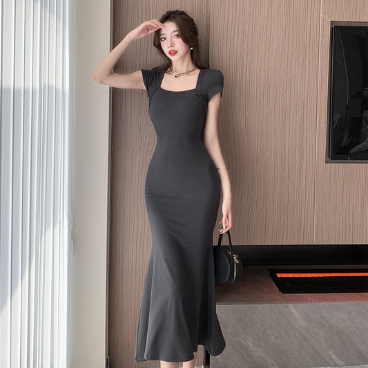 【dress】スクエアネックワンピース G20395