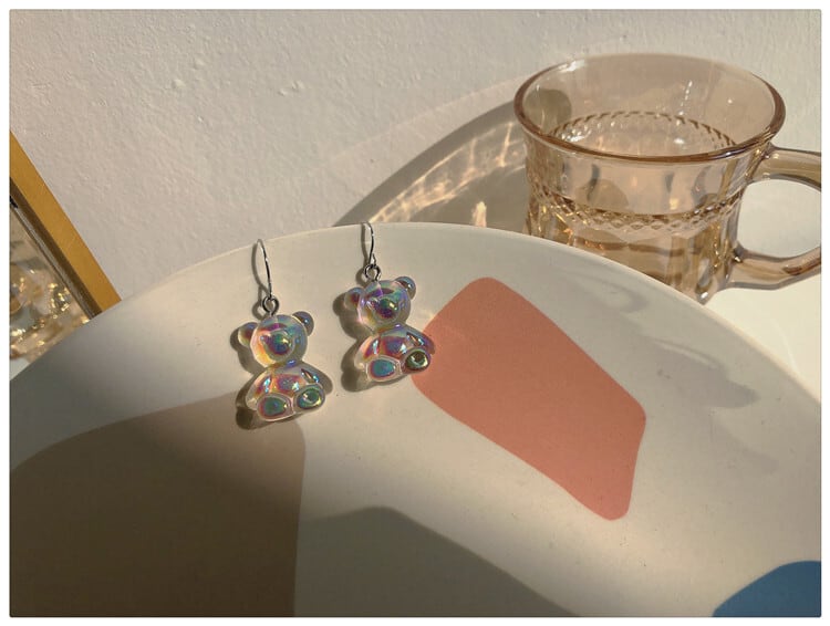 【小物】お手頃価格  ピアスシンプルスウィートキュートくまちゃん