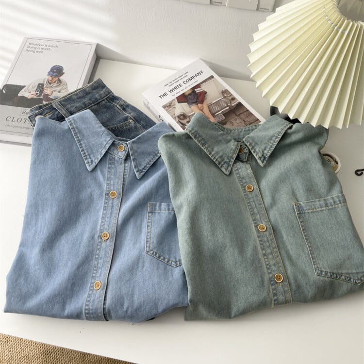 【tops】デニムシャツ　M29930